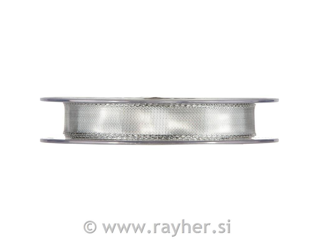 Trak srebrn z žico, 16mm, 1m