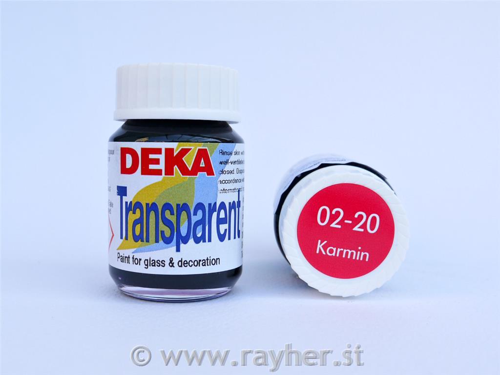 DEKA Transparent 25 ml karmin rdeča