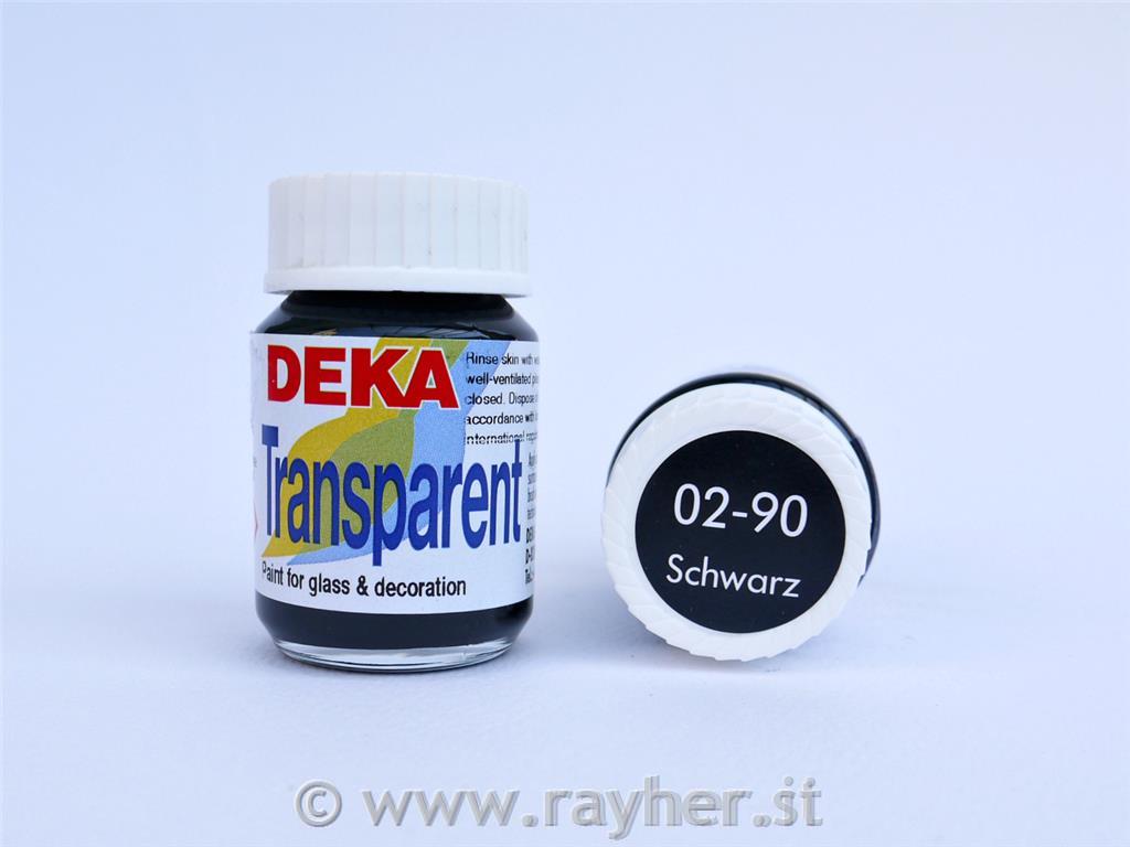 DEKA Transparent 25 ml črna