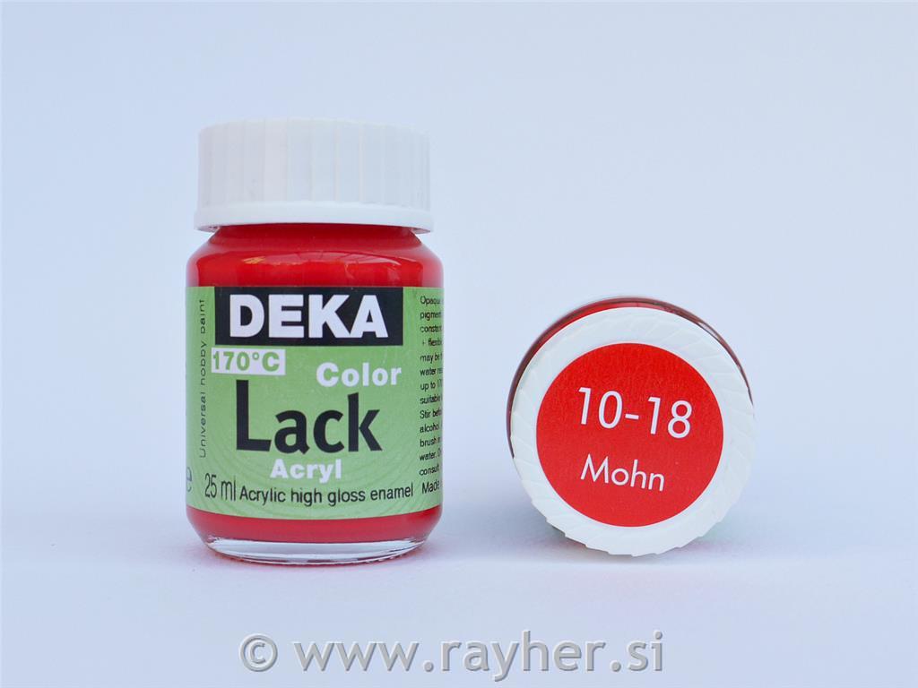DEKA ColorLack 25 ml makovo rdeča