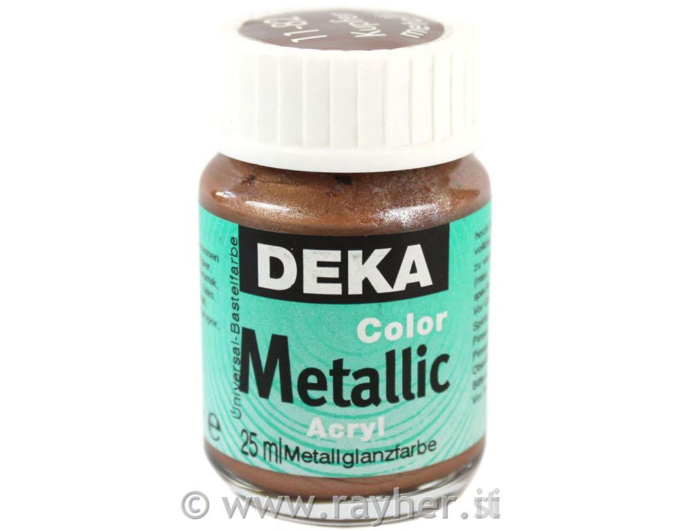 Akrilna barva Deka ColorMetallic 25 ml bakrena