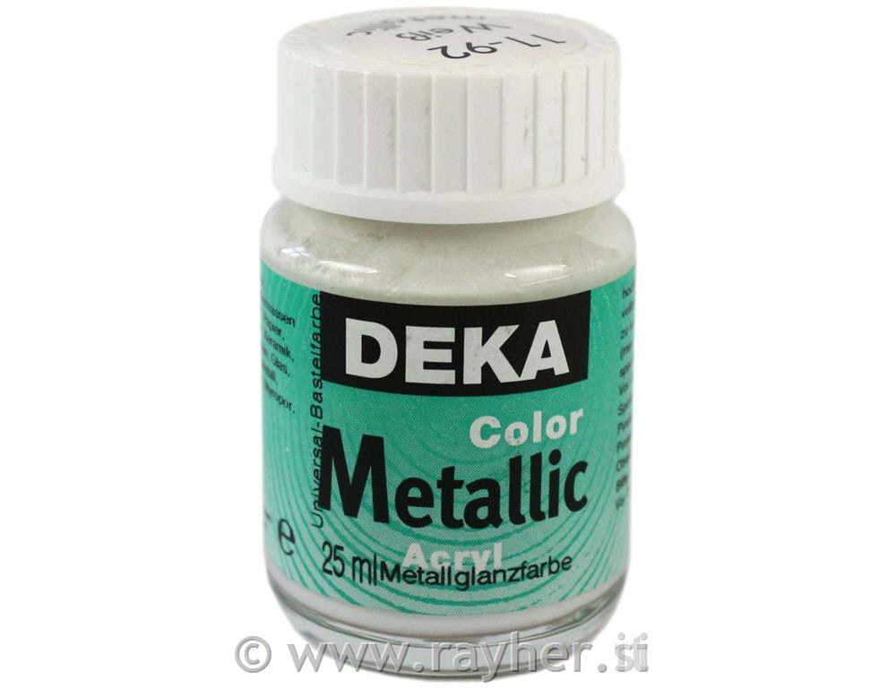 Akrilna barva Deka ColorMetallic 25 ml bela