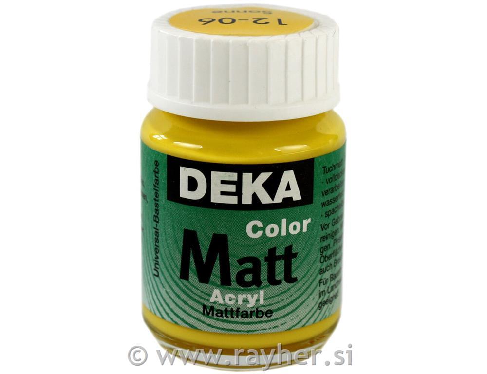 Akrilna barva DEKA ColorMatt 25 ml zlato rumena