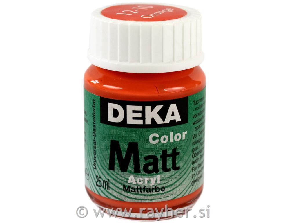 DEKA ColorMatt 25 ml; orange