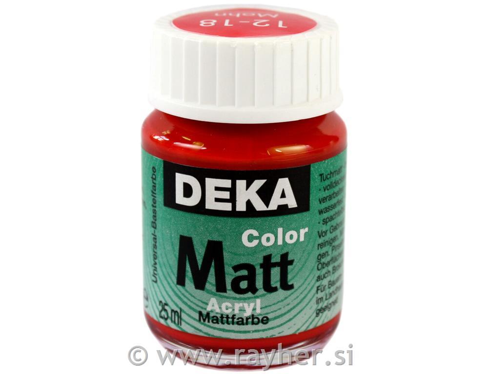 DEKA ColorMatt 25 ml; poppy