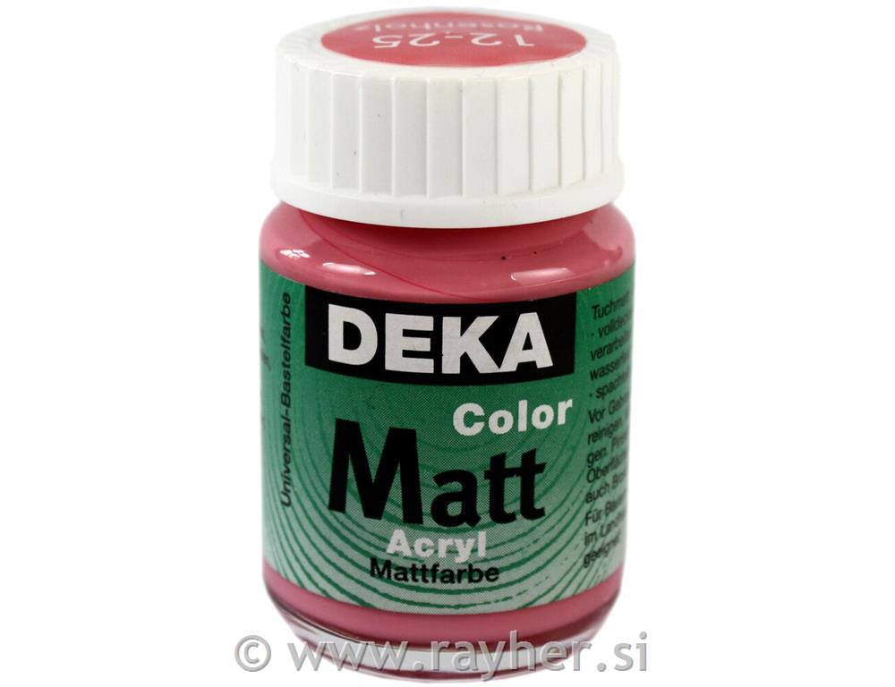 Akrilna barva DEKA ColorMatt 25 ml les vrtnice
