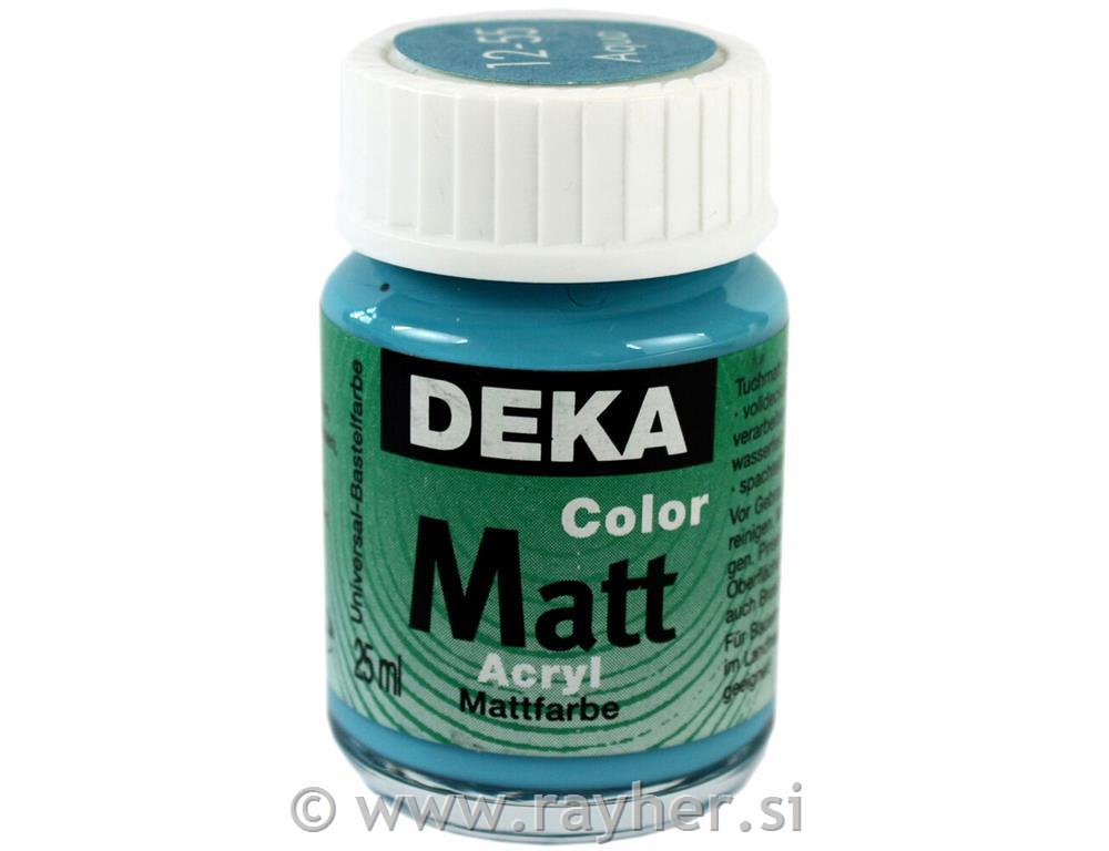 Akrilna barva DEKA ColorMatt 25 ml vodno zelena