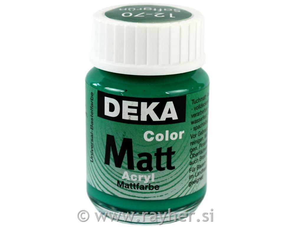 Akrilna barva DEKA ColorMatt 25 ml sap zelena