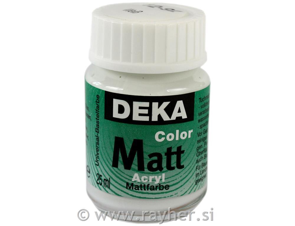 Akrilna barva DEKA ColorMatt 25 ml bela