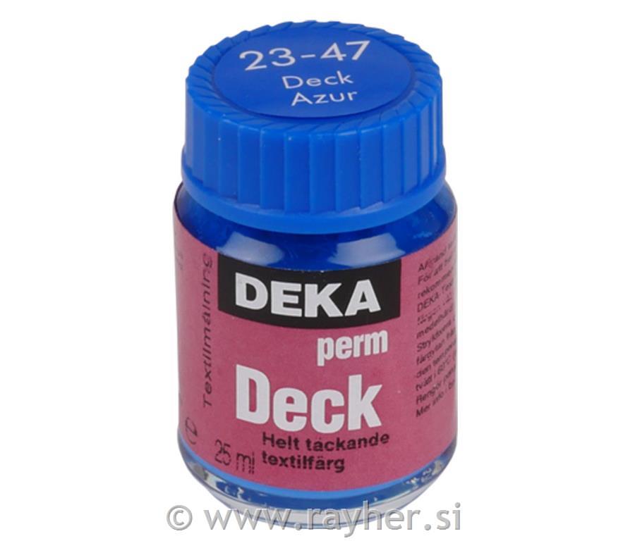 Barva za tekstil DEKA Perm Deck 25 ml azurno modra