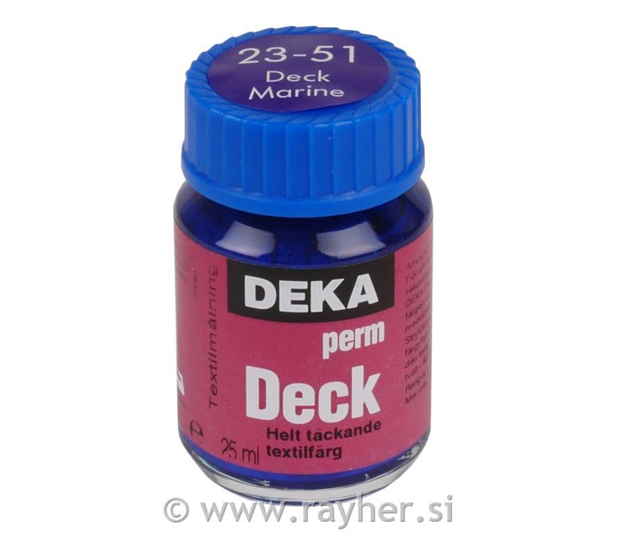 Barva za tekstil DEKA Perm Deck 25 ml morsko modra