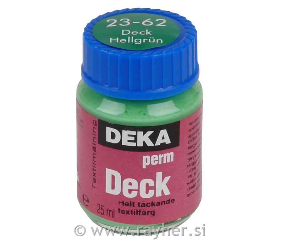 Barva za tekstil DEKA Perm Deck 25 ml sv. zelena