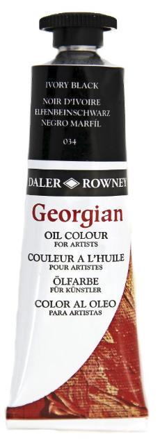 Oljna barva Georgian 38ml, Ivory Black