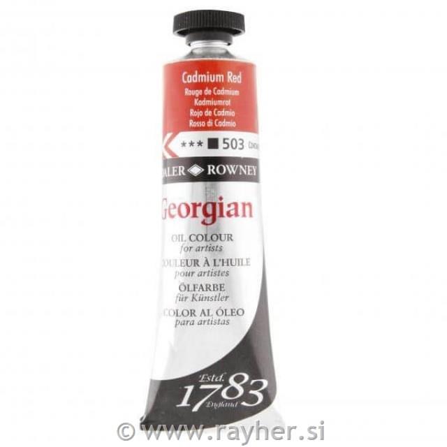 Oljna barva Georgian 38ml, Cadmium Red