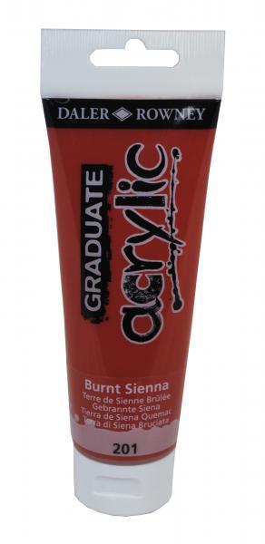 GRADUATE ACRYLIC 120ML BURNT SIENNA