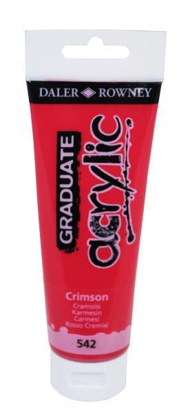 GRADUATE ACRYLIC 120ML CRIMSON