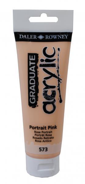 GRADUATE ACRYLIC 120ML PORTRAIT PINK