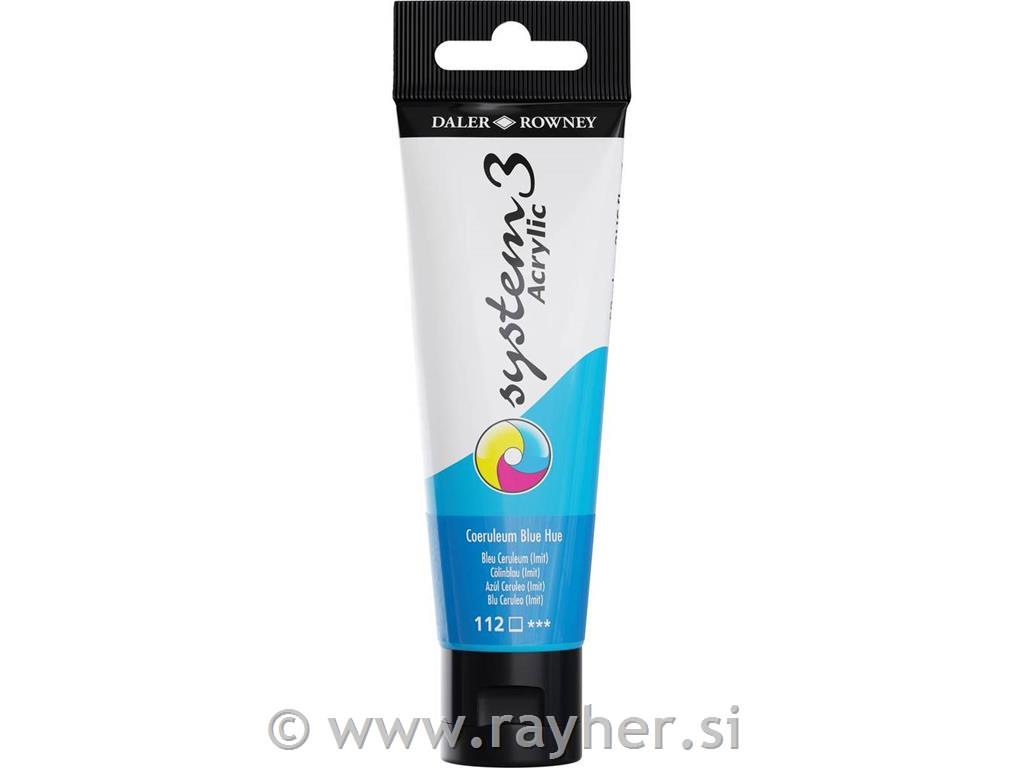 Akrilna barva System 3 59 ml, Coeruleum Blue Hue