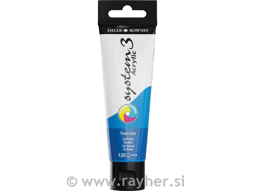 Akrilna barva System 3 59 ml, Process Cyan