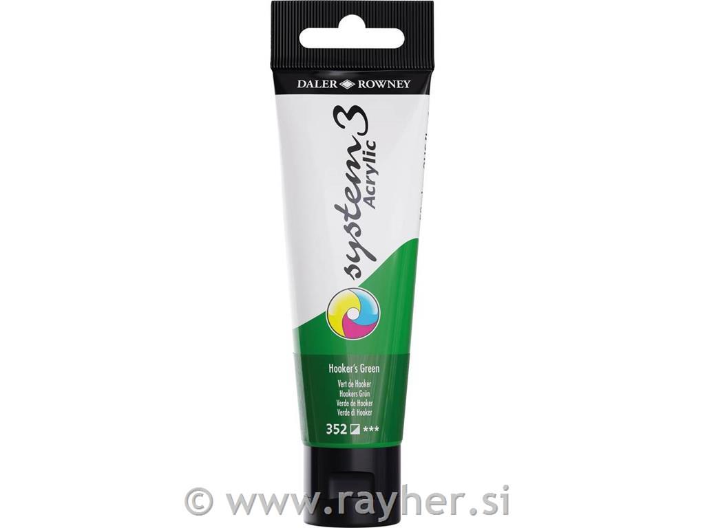 Akrilna barva System 3 59ml, Hooker's Green
