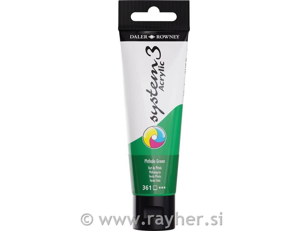 Akrilna barva System 3 59ml, Phthalo Green