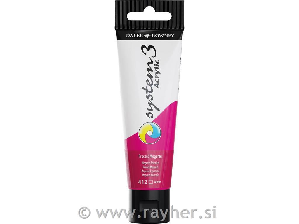 Akrilna barva System 3 59 ml, Process Magenta