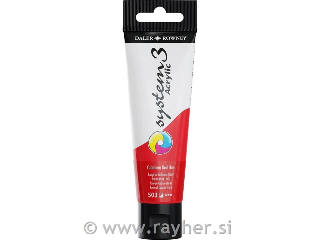 Akrilna barva System 3 59ml, Cadmium Red Hue