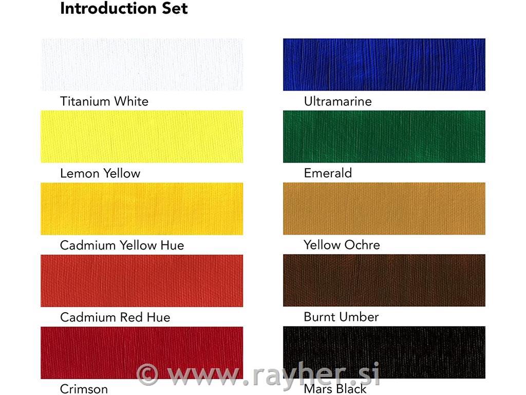 Set akrilnih barv System 3, Introduction set 10x22ml