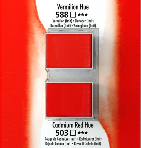 Akvarelna barva Aquafine set 2 vermilion hue/cdm red hue