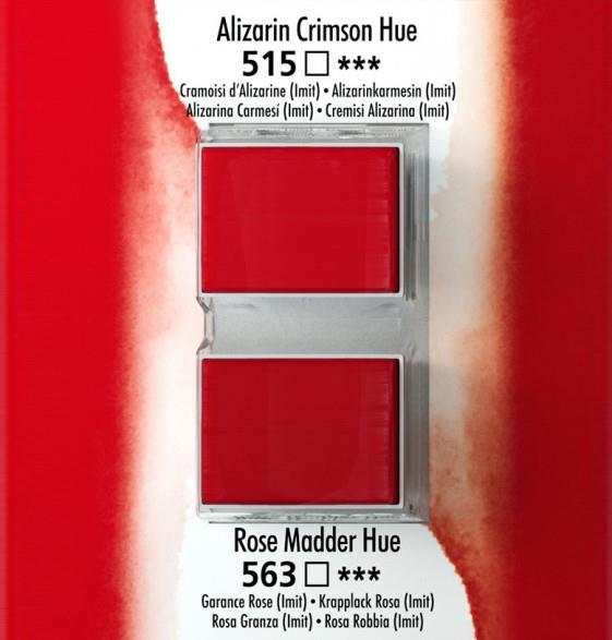 Akvarelna barva Aquafine set 2 alizarin crimson/rose madder