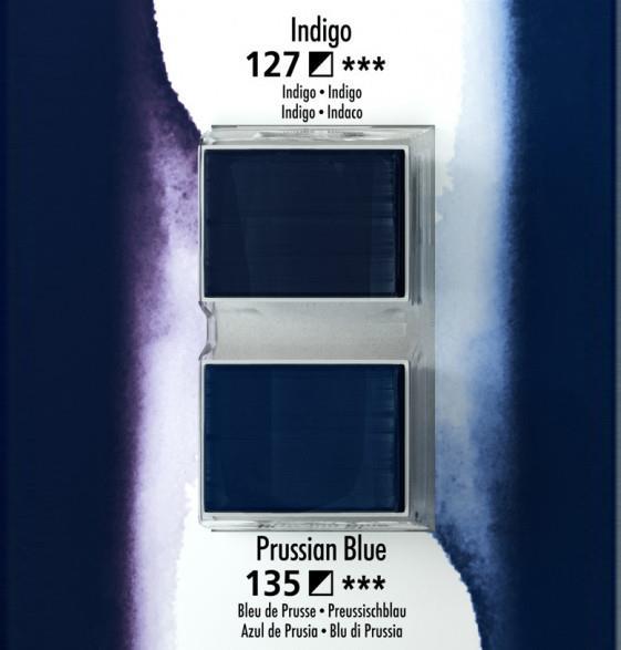 Aquafine half pan set 2indigo/prussian blue