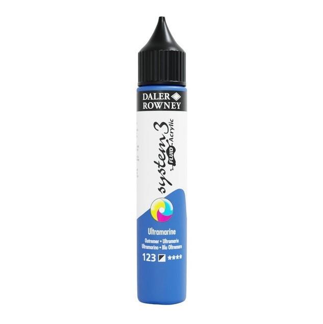 System3 Fluid acrylic colour 29,5ml;Ultramarine