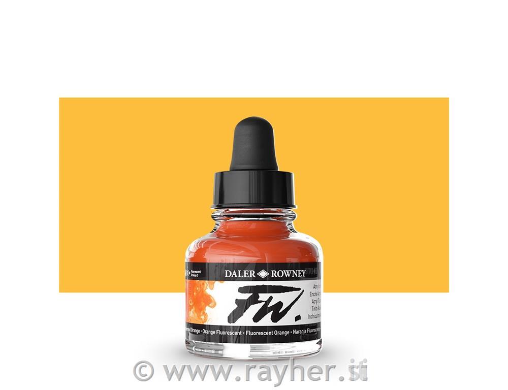 Ink FW Artists 29,5ml;Fluorescent Orange
