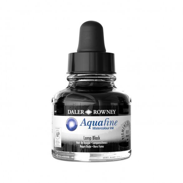 Aquafine ink 29,5 ml Lamp Black