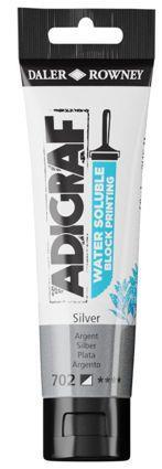 AdiGraf barva za linorez 59 ml Silver