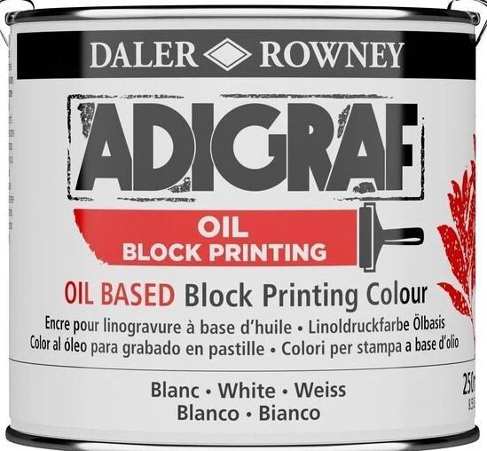 AdiGraf barva oljna za grafiko bela