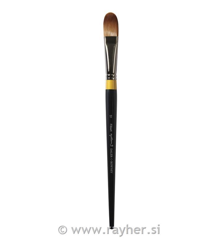 BRUSH SYSTEM 3 LH FILBERT SY42-12