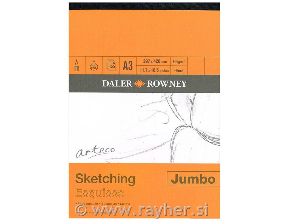 Skicirka Arteco Jumbo A3 95 g 120 listna