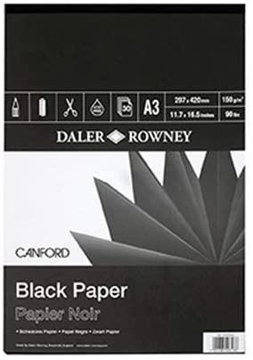 CANFORD skicirka A3 150 g črni listi 30 listov