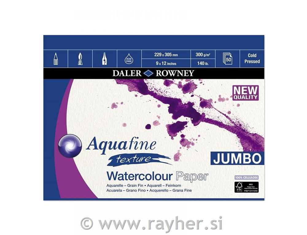 Blok akvarelni Aquafine 30,48x22,86 cm, 300g, jumbo 50 listni CP