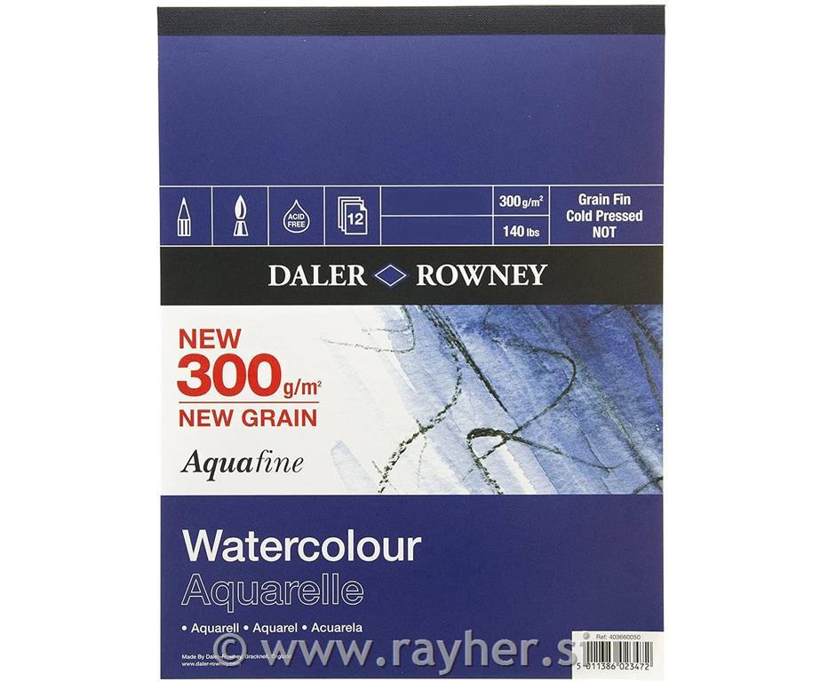 Blok akvarelni Aquafine 25,4x17,78 cm, 300g, 12 listni CP