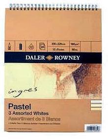 Blok za pastele Ingres A5 160 g, 24 listni bel