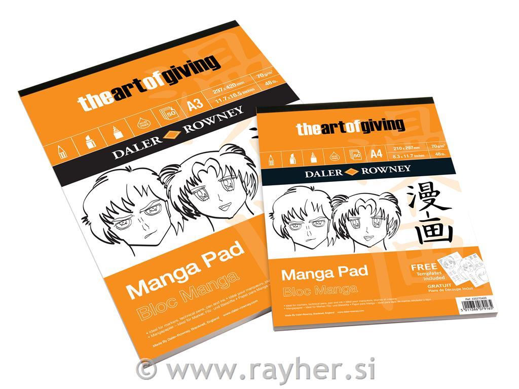 Skicirka Manga A3 70g 50 listna