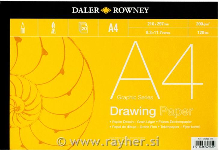 GRAPHIC DRAWING PAD 20SHT 200G A4