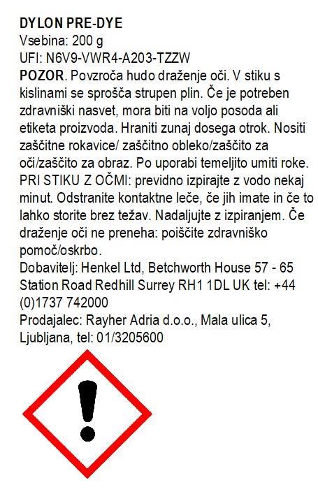 DYLON odstranjevalec barve Pre-Dye 200 g