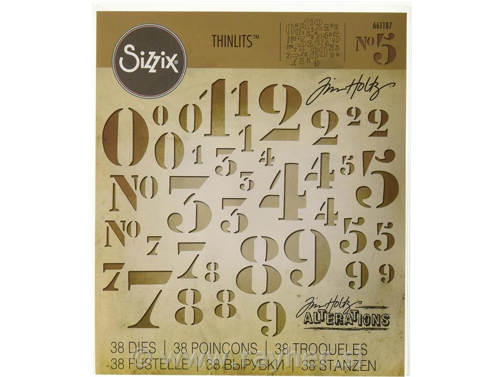 Sizzix Thinlits, Številke, Tim Holtz