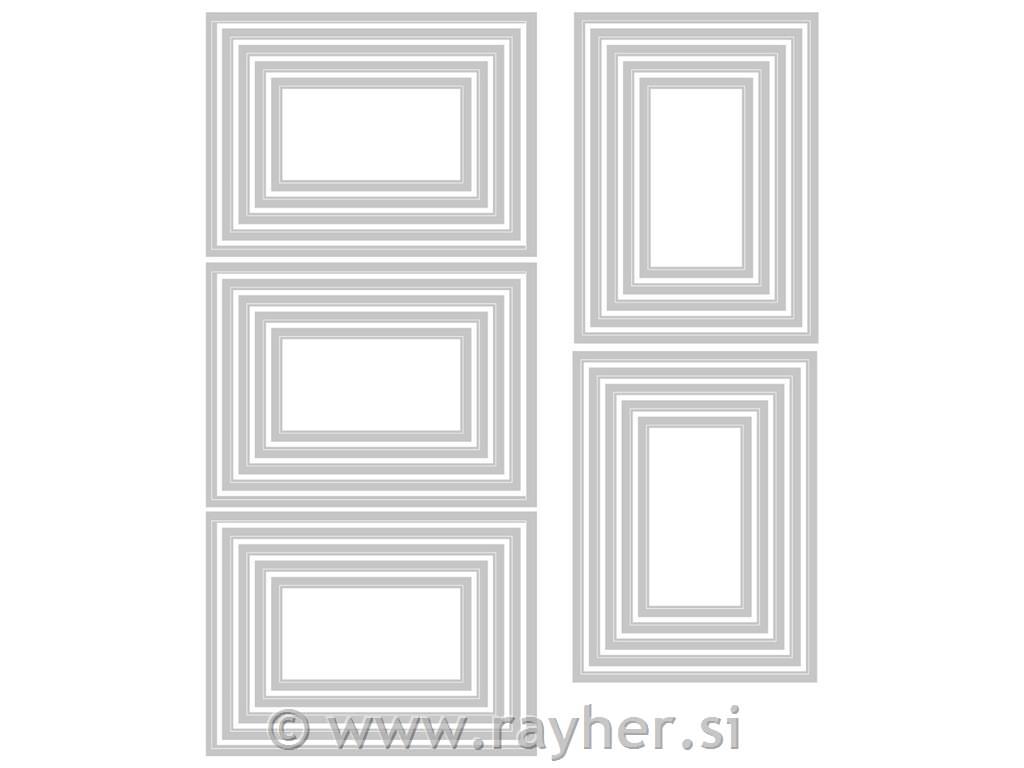 Sizzix Thinlits, Pravokotniki, Tim Holtz, Set 25