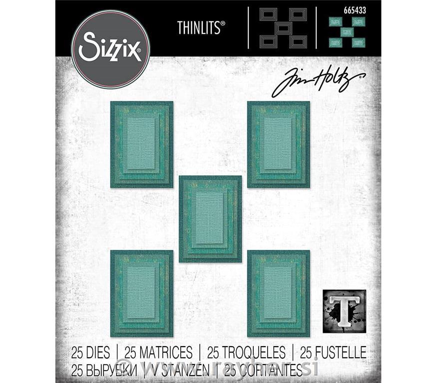 Sizzix Thinlits, Pravokotniki, Tim Holtz, Set 25