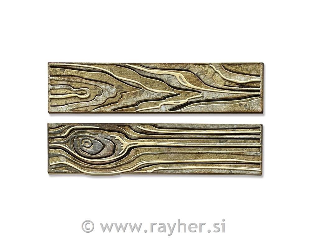 Sizzix Thinlits, Woodgrain,by Tim Holtz, set 7