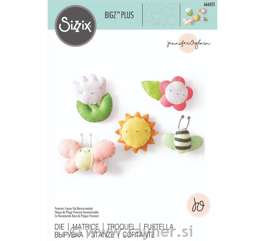 Sizzix Bigz Plus šablona, Garden Friends